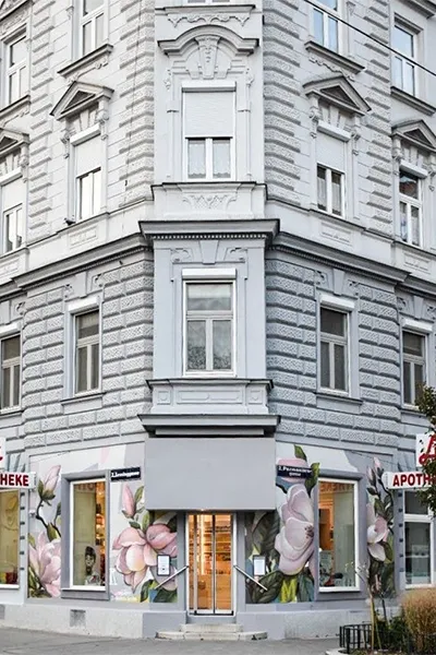 Magnolien Apotheke KG Außenbereich Eingang